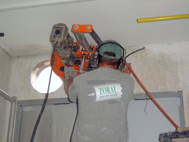 Izdelava vrtin za ventilacijo Ø300mm